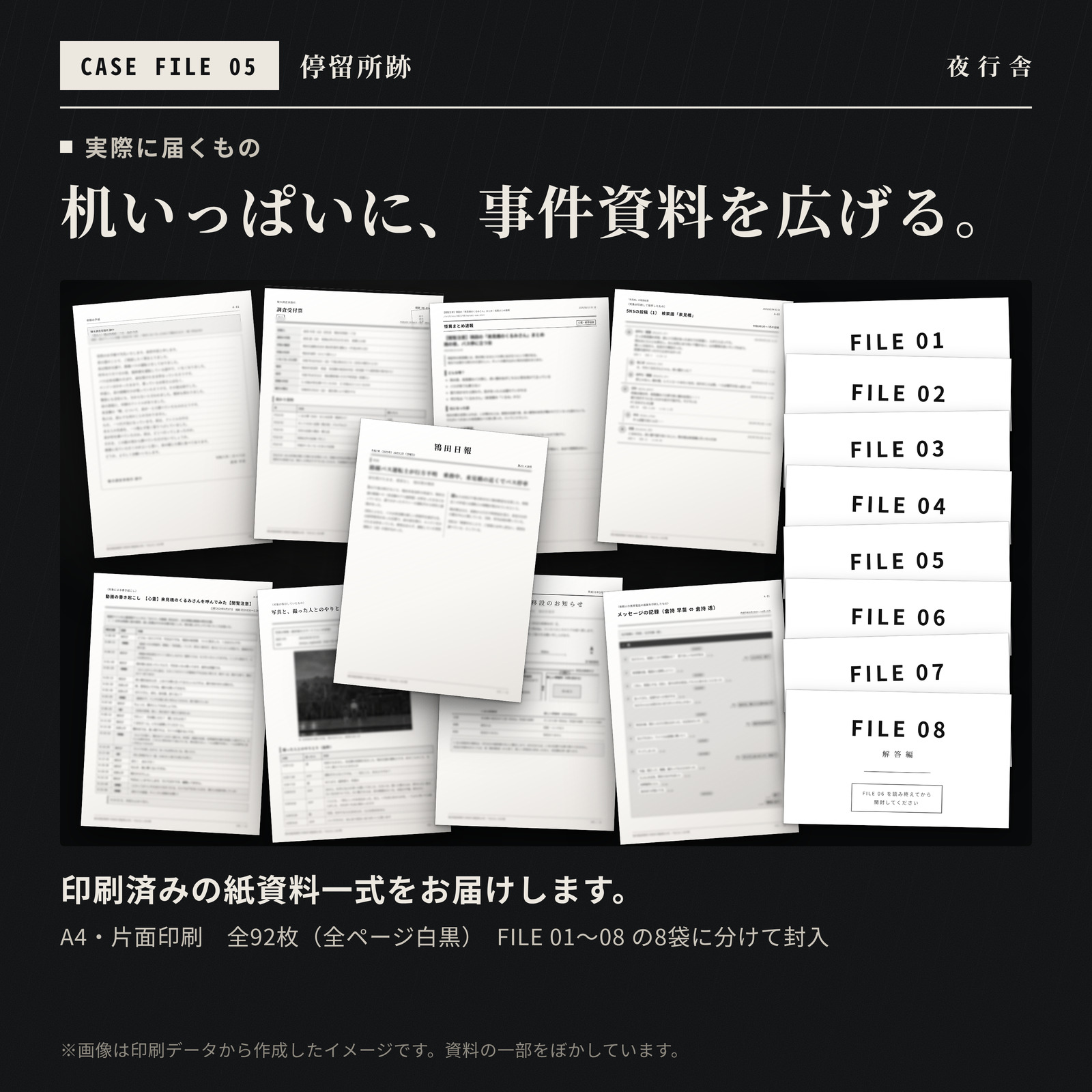 停留所跡|ホラー資料型ミステリー 都市伝説の謎解き 全92枚 1〜4人 商品案内 4